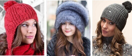 Женские зимние шапки